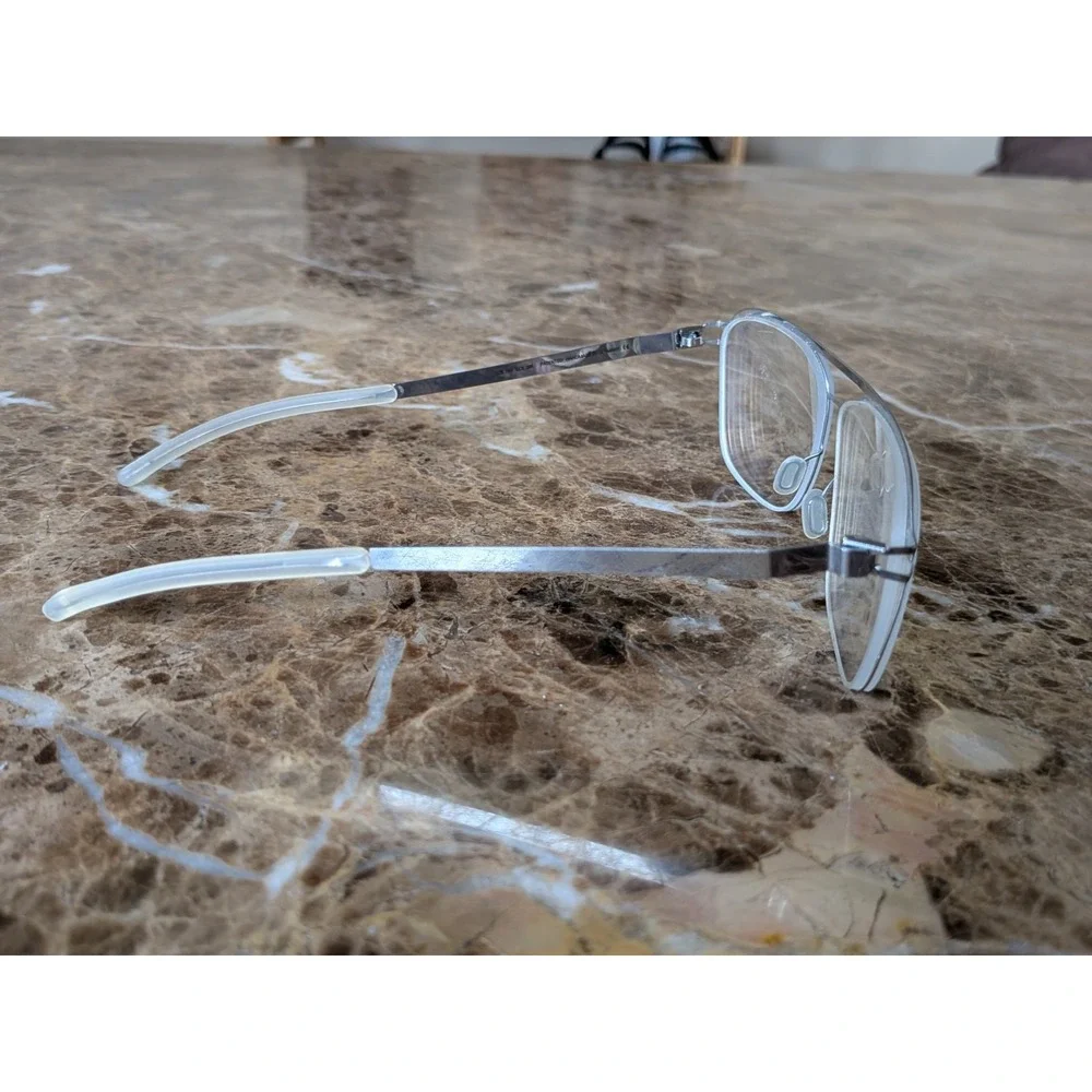 MYKITA Adriano Aviator Silver Mens Rectangle Full Rim Eyeglasses 52-14-150
